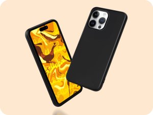 Hello Case Etui do Apple Iphone 14 Pro Max (Czarne, Matowe, Slim, Silikon) SZKŁO 9H 2