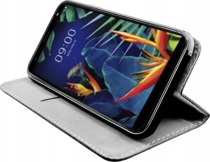 Hello Case ETUI Z KLAPKĄ DO LG K40 CZARNE ZAMYKANE MAGNETYCZNE KABURA FUTERAŁ PORTFEL 2