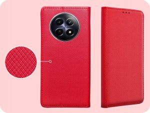 Hello Case ETUI Z KLAPKĄ DO REALME 12 5G CZERWONE ZAMYKANE MAGNETYCZNE KABURA FUTERAŁ 4