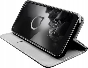 Hello Case ETUI Z KLAPKĄ DO ALCATEL 3 2019 CZARNE ZAMYKANE MAGNETYCZNE KABURA FUTERAŁ 2