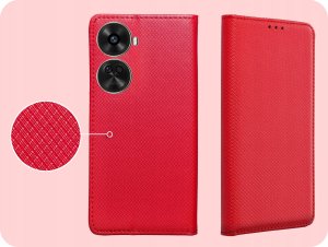 Hello Case ETUI Z KLAPKĄ DO HUAWEI NOVA 12 SE CZERWONE ZAMYKANE MAGNETYCZNE KABURA 4