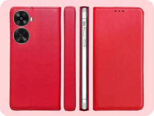 Hello Case ETUI Z KLAPKĄ DO HUAWEI NOVA 12 SE CZERWONE ZAMYKANE MAGNETYCZNE KABURA 6