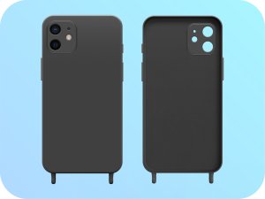 Hello Case Etui Switch Case Obudowa do Apple iPhone 12 do Smyczki Silikonowe Czarne 2