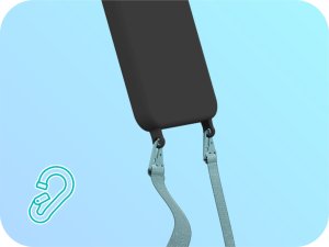 Hello Case Etui Switch Case Obudowa do Apple iPhone 12 do Smyczki Silikonowe Czarne 4