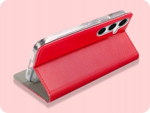 Hello Case ETUI Z KLAPKĄ DO Samsung Galaxy S24 Plus CZERWONE ZAMYKANE MAGNETYCZNE 5