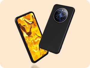 Hello Case ETUI DO REALME 12 PRO / PRO PLUS GUMOWE OBUDOWA CZARNE MATOWE SILIKON SLIM 2