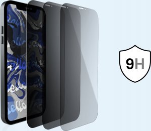 Hello Case [3-pak] Szkło Hartowane Do iPhone 12 MINI (Antyszpiegowskie, Ochronne, 9H) 9