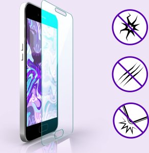 Hello Case 3-PAK Szkło Hartowane do Samsung Galaxy J3 2016 (szybka 9H, płaskie 2.5D) 4