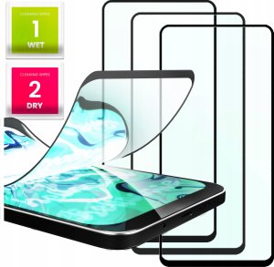 Hello Case 3x Szkło Hybrydowe do Samsung Galaxy A53 5G (szybka 9H, 5D, na cały ekran) 1