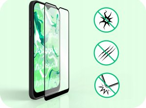 Hello Case Szkło Hybrydowe do Samsung Galaxy A20s (szybka 9H, pełne 5D, ochronne) 2