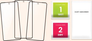 Hello Case 3-pak SZKŁO HARTOWANE DO Motorola Moto G22 4G na cały ekran 9H ochronne 5D 7