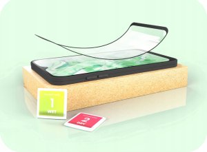 Hello Case Szkło Hybrydowe do Motorola Moto E7 Plus (szybka 9H, pełne 5D, ochronne) 4