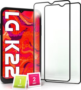 Hello Case 2-pak Szkło Hartowane do LG K22 Ochronne Pełne Na cały ekran 5D 9H 1