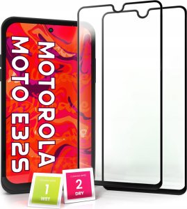 Hello Case 2-pak Szkło Hartowane do Motorola Moto E32s Ochronne Pełne Na cały ekran 5D 1