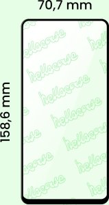 Hello Case Szkło Hybrydowe do Motorola Moto E32 / E32s (szybka 9H, pełne 5D, ochronne) 5