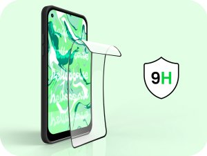 Hello Case Szkło Hybrydowe do Huawei P40 Lite (szybka 9H, pełne 5D, ochronne, osłona) 3