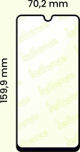 Hello Case 2x Szkło Hybrydowe do Samsung Galaxy A22 5G (szybka 9H, 5D, na cały ekran) 5