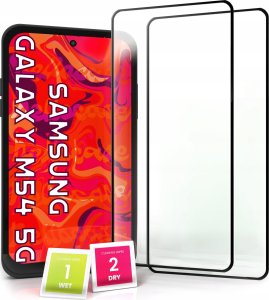 Hello Case 2-pak Szkło Hartowane do Samsung Galaxy M54 5G Ochronne Na cały ekran 5D 9H 1