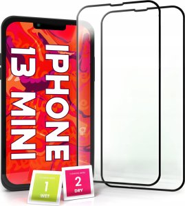 Hello Case 2-pak Szkło Hartowane do iPhone 13 Mini Ochronne Pełne Na cały ekran 5D 9H 1