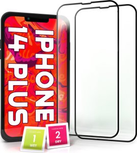 Hello Case 2-pak Szkło Hartowane do iPhone 14 PLUS Ochronne Pełne Na cały ekran 5D 9H 1