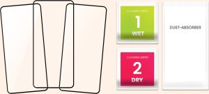 Hello Case 3-pak SZKŁO HARTOWANE DO XIAOMI 12T / 12T PRO na cały ekran 9H ochronne 5D 7