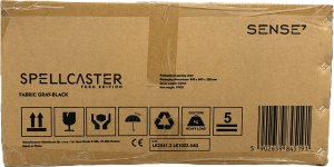 Fotel SENSE7 Spellcaster FUKU materiałowy czarno-szary 13