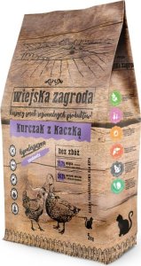 Wiejska Zagroda Kurczak z kaczką karma sucha dla kota Wiejska Zagroda 5kg 1