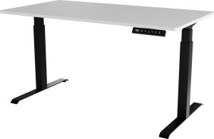 Cama Meble Biurko z elektryczną regulacją wysokości MOON LONG 150x80x72-120 czarny/biały 4