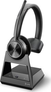 Słuchawki Poly Poly Savi 7310 - Savi 7300 series - Headset - On-Ear - DECT - kabellos - USB-A uber DECT-Adapter - Schwarz - Zertifiziert fur Microsoft Teams, UC-zertifiziert 1