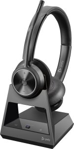 Słuchawki HP Poly Savi 7320 - Savi 7300 series - Headset - On-Ear - DECT - kabellos - USB-A uber DECT-Adapter - Schwarz - Zertifiziert fur Microsoft Teams, UC-zertifiziert 1