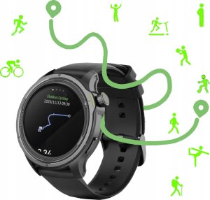 Smartwatch Wenom Smartwatch Męski Zegarek Czarny Zaawansowane Funkcje GPS PRO Zdrowie Sport 6