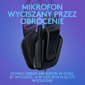 Słuchawki Logitech Słuchawki - G335 Czarne 4