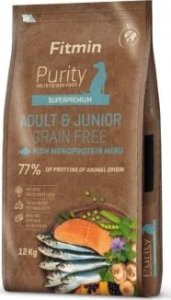 Fitmin  FITMIN Purity GrainFree Adult&Junior ryba - sucha karma dla psa - 12kg 1