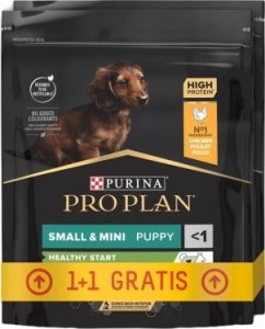 PURINA NESTLE PURINA Pro Plan small&mini puppy kurczak z ryżem - sucha karma dla psa - 700g + 700g 1