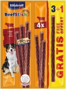 Vitakraft VITAKRAFT Dog Beef Stick wołowina - przysmak dla psa - 3+1 szt 1