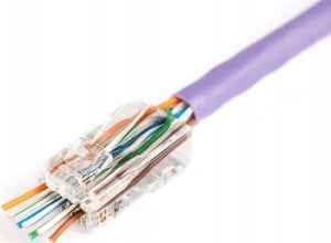 Digitus Wtyk RJ45 (8P8C) przelotowy, kat.6, nieekranowany, AWG 26-24, opakowanie 100 szt. 1