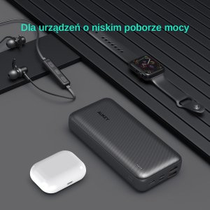Powerbank Aukey PB-N74S Power Bank | 20000 mAh | 5xUSB | Quick Charge 3.0 | Power Delivery 3.0 | 22.5W | SCP | LED | kabel USB-C 13