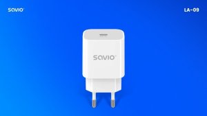 Ładowarka Savio Ładowarka sieciowa 20W LA-09 USB-C QC, PD 3.0 3