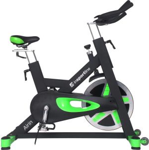 Rower stacjonarny inSPORTline Airin magnetyczny indoor cycling zielony 2