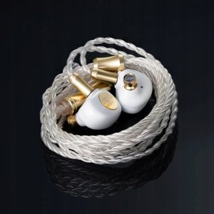 Słuchawki Queen of Audio (QoA) Gimlet IEM z przetwornikiem dynamicznym LCP - Pearl White 2