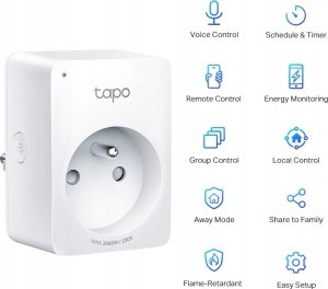 Karta sieciowa TP-Link TP-Link Tapo P110(2-pack)(EU) chytrá WiFi mini zásuvka (3680W,16A,2,4 GHz,BT) 7