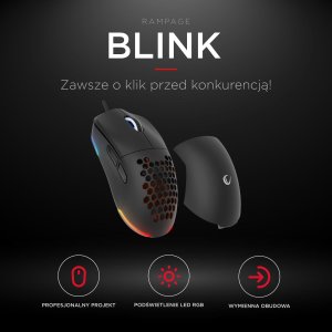 Mysz Rampage Blink  (BLINK-BLACK) 10