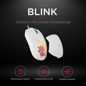 Mysz Rampage Blink  (BLINK-WHITE) 9