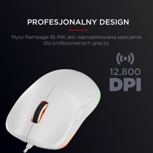 Mysz Rampage Blink  (BLINK-WHITE) 10