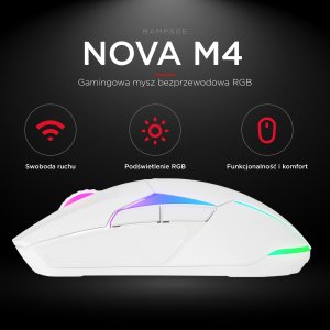 Mysz Rampage Nova M4  (NOVA M4-WHITE) 9