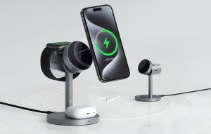 Ładowarka Aukey Aukey Ładowarka bezprzewodowa 3 w 1, Qi2.0 15W 5