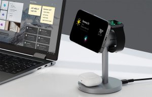 Ładowarka Aukey Aukey Ładowarka bezprzewodowa 3 w 1, Qi2.0 15W 7