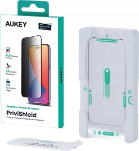 Aukey Aukey szkło hartowane, prywatyzujące do iPhone 15/15 Pro 5