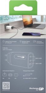 Ładowarka GP GP GaN USB QuickChargeAdapter PD 2xUSB-C & 1xUSB-A white  65W 6