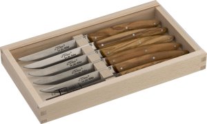 Laguiole Tradition Jean Dubost Le Thiers Knives Set Olive Wood     6 pcs. 2